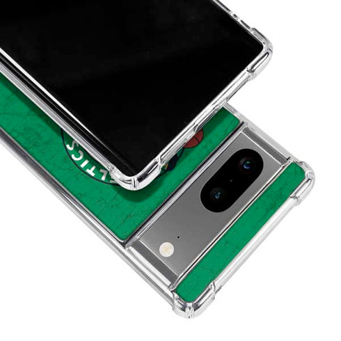 NBA Boston Celtics Green Primary Logo Google Pixel 7a Clear Case